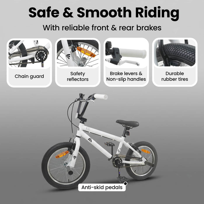 BMX 20 Inci pentru peste 9 ani Alb WALTI