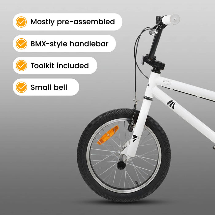 BMX 20 Inci pentru peste 9 ani Alb WALTI