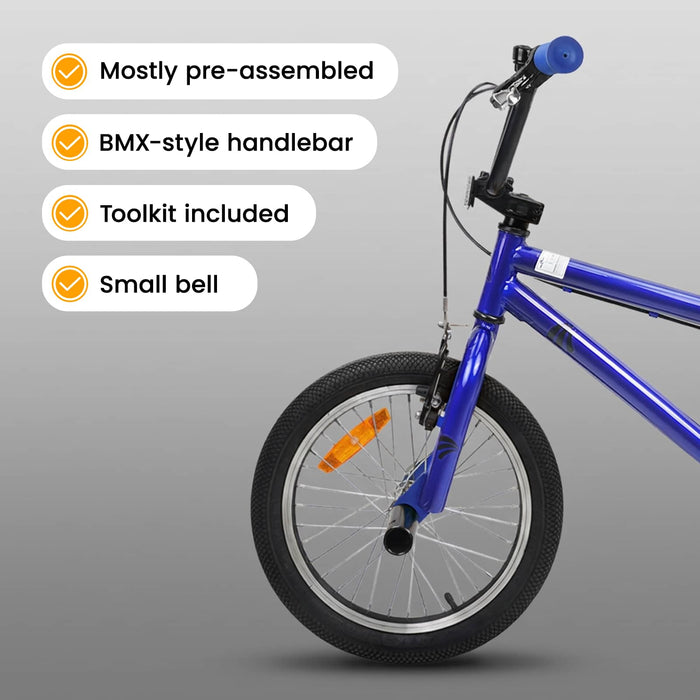 BMX 20 Inci pentru peste 9 ani Albastru închis WALTI