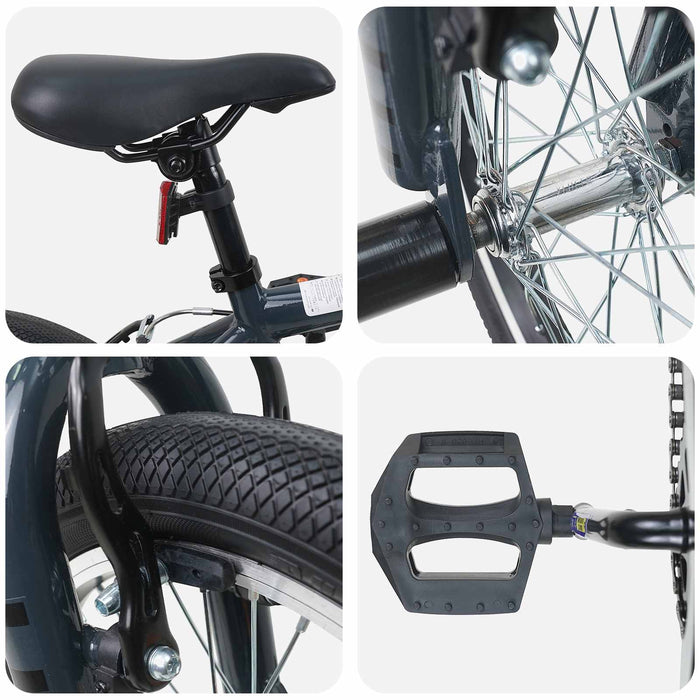 BMX 16 Inci pentru 5-8 ani Gri închis - WALTI WALTI
