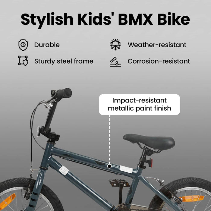 BMX 16 Inci pentru 5-8 ani Gri închis WALTI