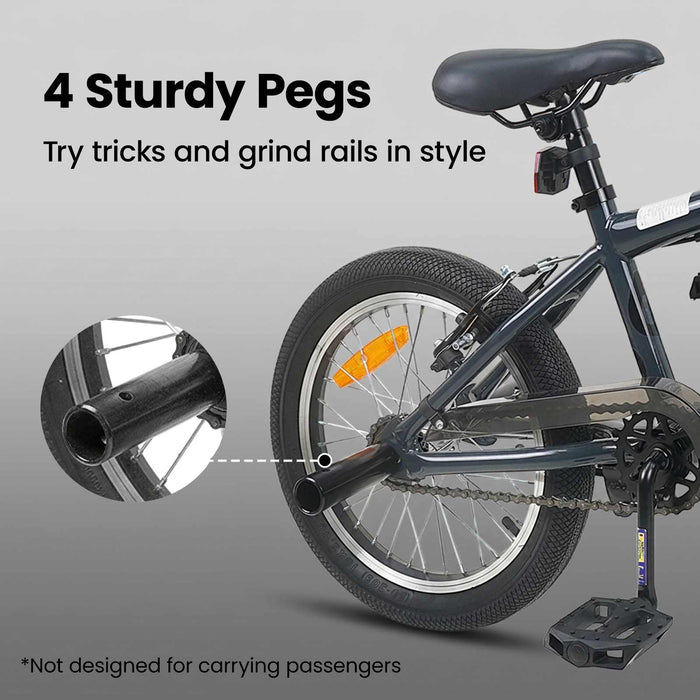BMX 16 Inci pentru 5-8 ani Gri închis WALTI