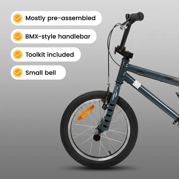 BMX 16 Inci pentru 5-8 ani Gri închis WALTI