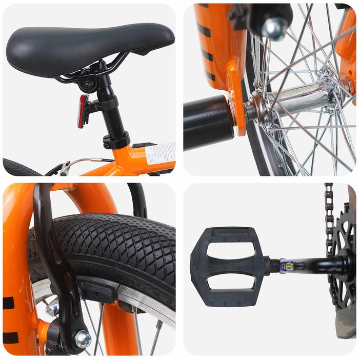 BMX 16 Inci pentru 5-8 ani Portocaliu - WALTI WALTI