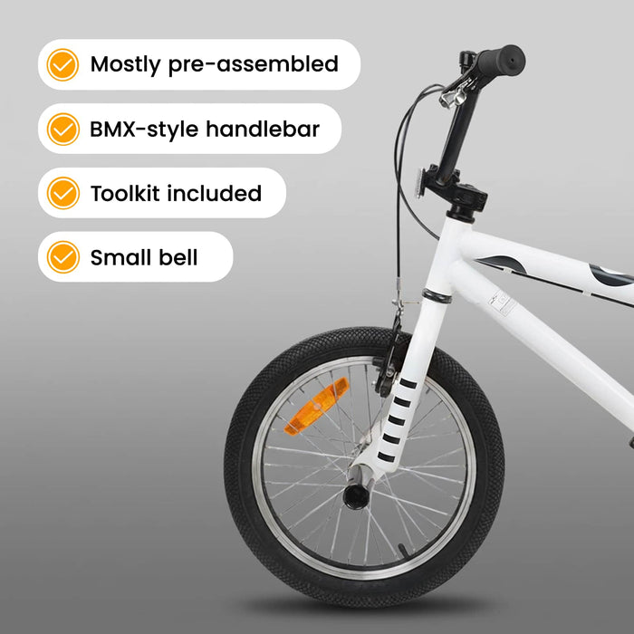 BMX 16 Inci pentru 5-8 ani Alb WALTI