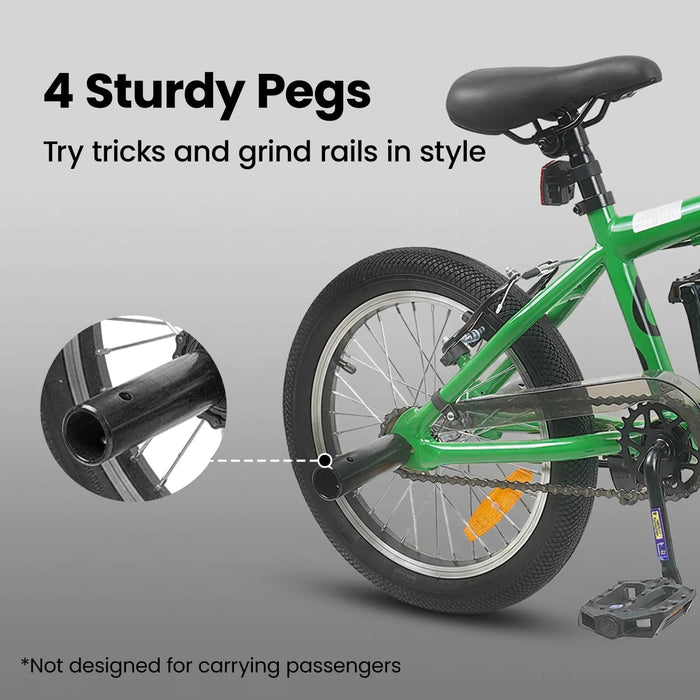 BMX 16 Inci pentru 5-8 ani Verde WALTI