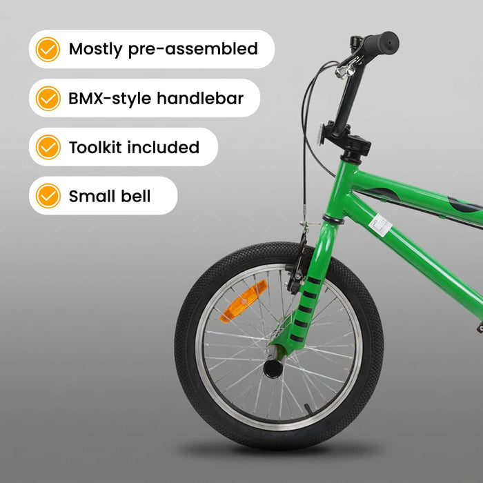 BMX 16 Inci pentru 5-8 ani Verde WALTI