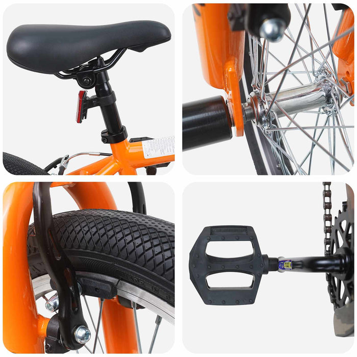 BMX 16 Inci pentru 5-8 ani Portocaliu WALTI
