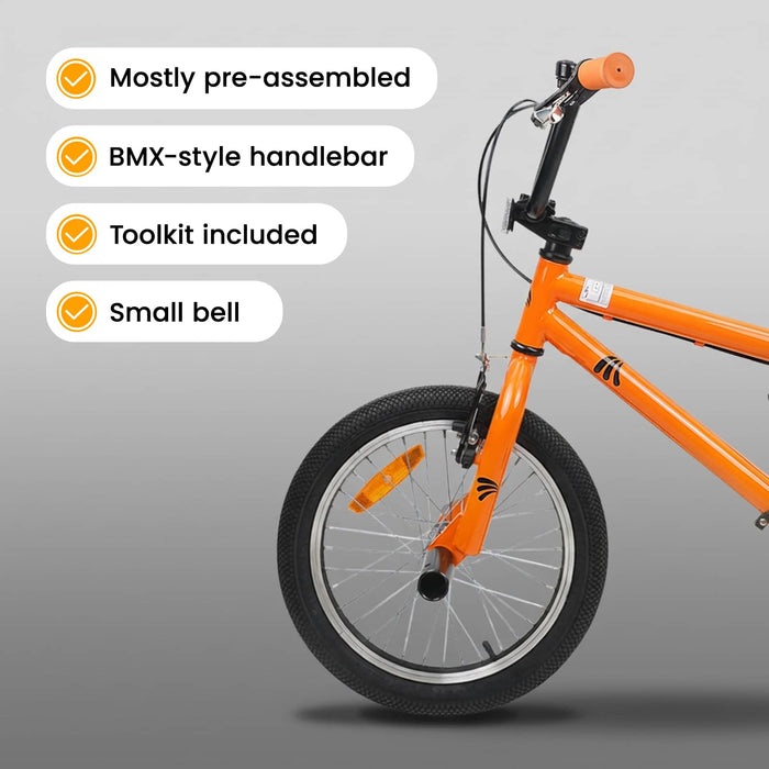 BMX 18 Inci pentru copiii de 7-10 ani Portocaliu WALTI