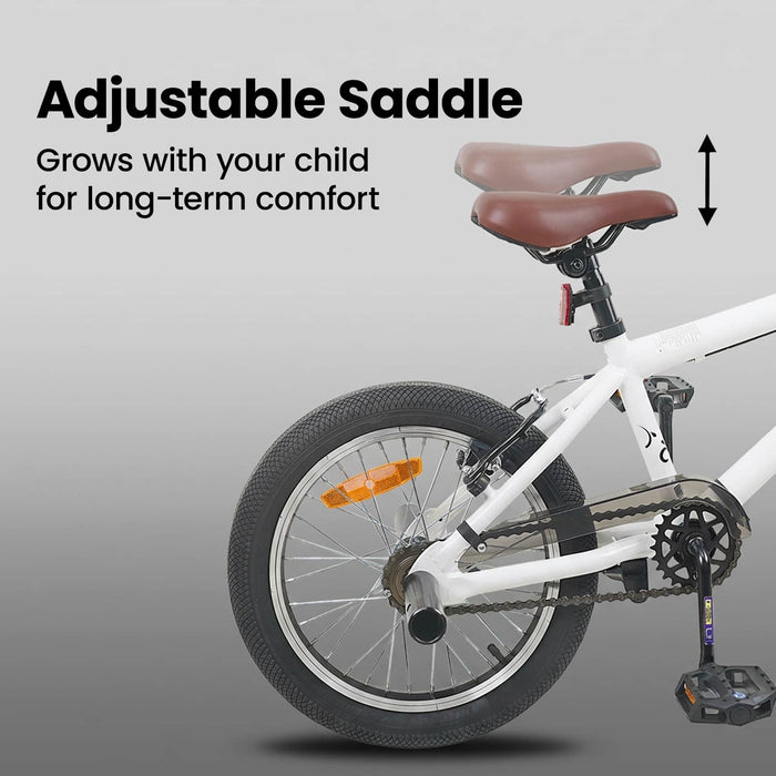 BMX 18 Inci pentru copiii de 7-10 ani Alb WALTI