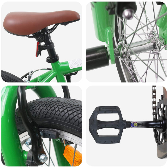 BMX 16 Inci pentru 5-8 ani Verde WALTI
