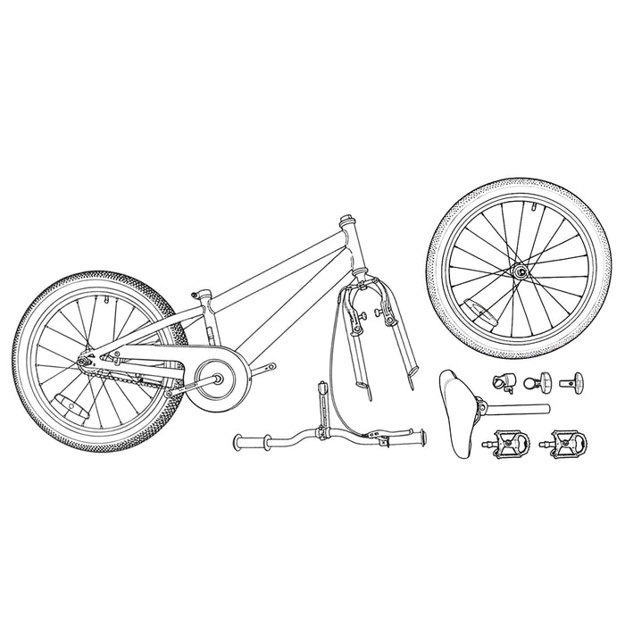 BMX 16 Inci pentru 5-8 ani Verde WALTI