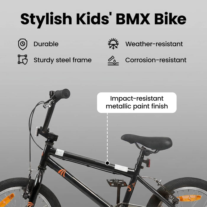 BMX 18 Inci pentru copiii de 7-10 ani Negru WALTI