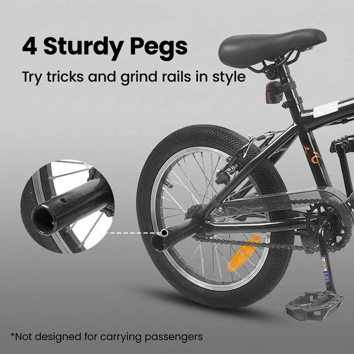 BMX 18 Inci pentru copiii de 7-10 ani Negru WALTI