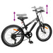 Kids Mountain Bike 20 Inci 6-Speed pentru 5-8 ani Negru - WALTI WALTI