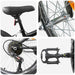 Kids Mountain Bike 24 Inci 6-Speed pentru 8-12 ani Negru - WALTI WALTI