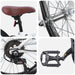Bicicletă Montană 24 Inci 6-Speed pentru 8-12 ani Alb - WALTI WALTI