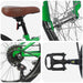 Bicicletă Montană 24 Inci 6-Speed pentru 8-12 ani Verde - WALTI WALTI