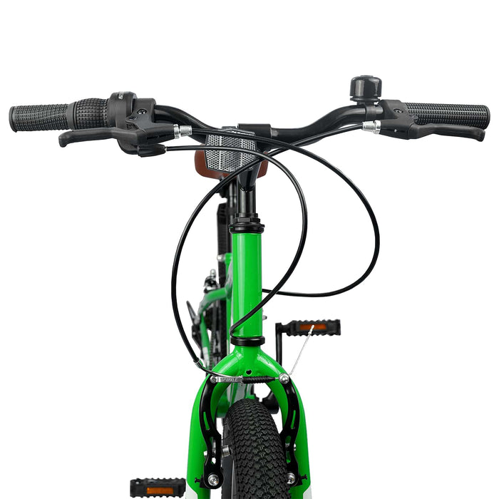 Bicicletă Montană 24 Inci 6-Speed pentru 8-12 ani Verde - WALTI WALTI