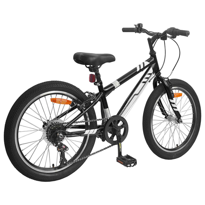 Bicicletă Montană 20 Inci 6-Speed pentru 5-8 ani Negru - WALTI WALTI