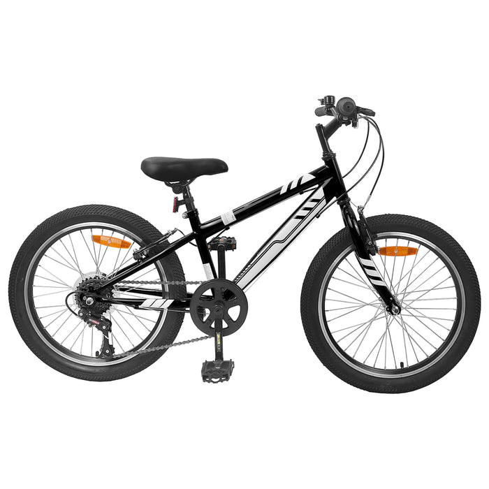 Bicicletă Montană 20 Inci 6-Speed pentru 5-8 ani Negru - WALTI WALTI