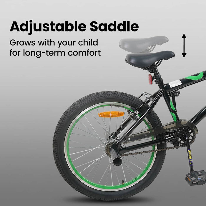 BMX 20 Inci pentru peste 9 ani Negru WALTI