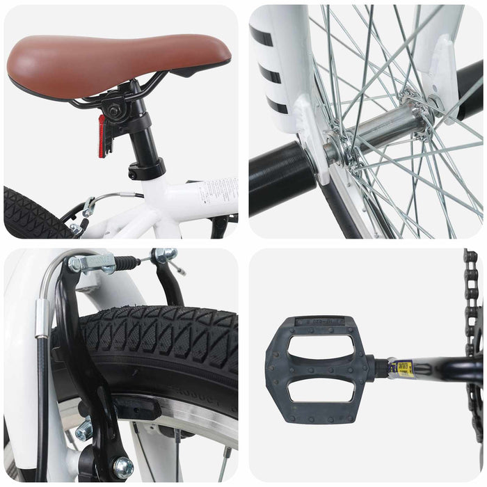 BMX 20 Inci pentru peste 9 ani Alb - WALTI WALTI