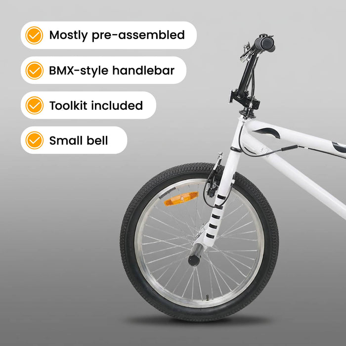 BMX 20 Inci pentru peste 9 ani Alb WALTI