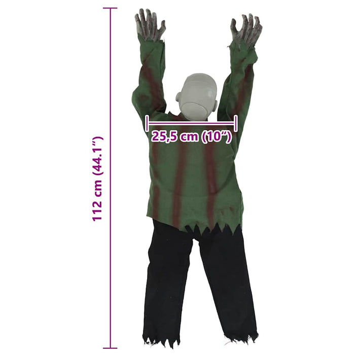 Decorațiune de Halloween zombie SPOOKA Verde 110 x 50 x 21 cm WALTI
