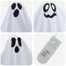 Fantoma de Halloween Suspendată 3 pcs Alb 52 x 62 cm Poliester - WALTI WALTI