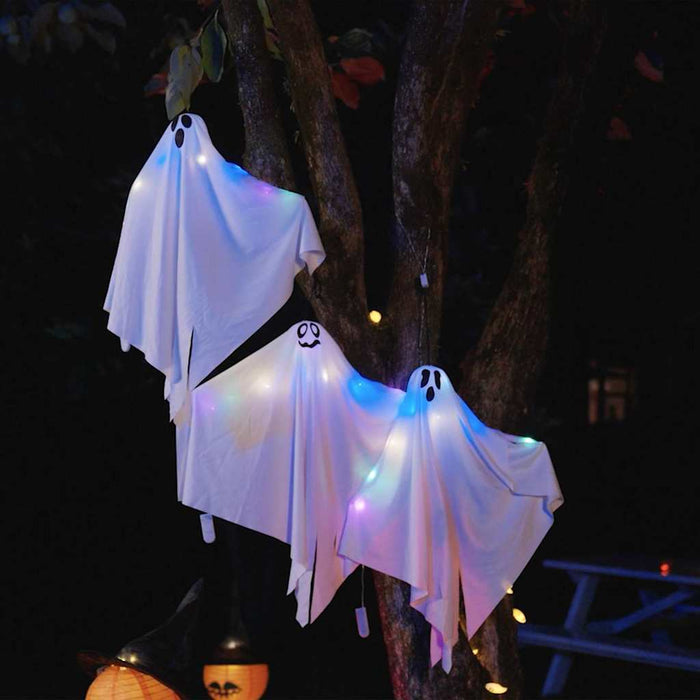 Fantoma de Halloween Suspendată 3 pcs Alb 52 x 62 cm Poliester - WALTI WALTI