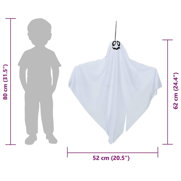 Fantoma de Halloween Suspendată 3 pcs Alb 52 x 62 cm Poliester - WALTI WALTI