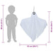Fantoma de Halloween Suspendată 3 pcs Alb 52 x 62 cm Poliester - WALTI WALTI