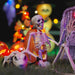 Decorațiune de Halloween: schelet cu câine 2 pcs Alb 155 cm - WALTI WALTI