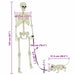 Decorațiune de Halloween: schelet cu câine 2 pcs Alb 155 cm - WALTI WALTI