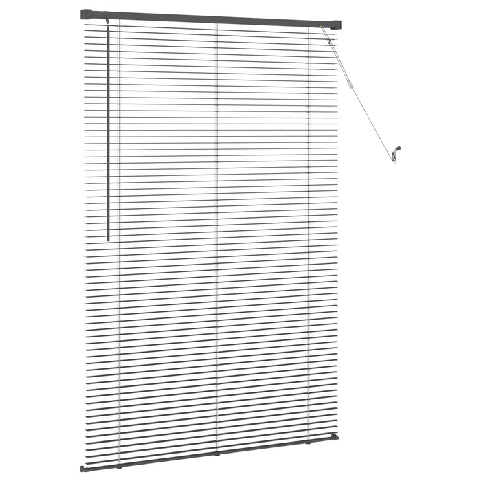 Jaluzea venetiană Manual Ajustabil Gri argintie 150 x 70 cm PVC - WALTI WALTI