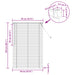 Jaluzea venetiană Manual Ajustabil Gri argintie 150 x 70 cm PVC - WALTI WALTI