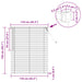 Jaluzea venetiană Manual Gri argintie 150 x 110 cm PVC - WALTI WALTI