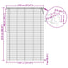 Jaluzea venetiană Manual Gri argintie 213 x 130 cm PVC - WALTI WALTI