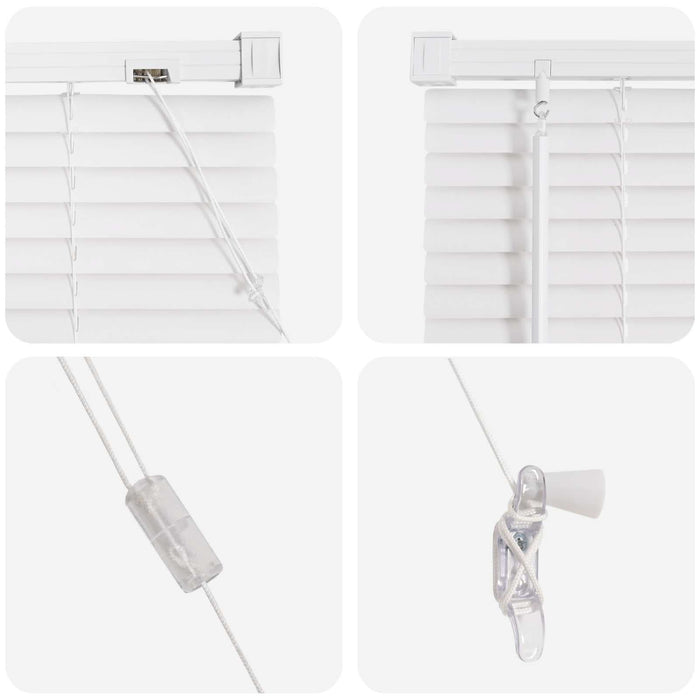 Jaluzea venetiană Manual Ajustabil Alb 150 x 40 cm PVC - WALTI WALTI