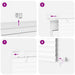 Jaluzea venetiană Manual Ajustabil Alb 213 x 130 cm PVC - WALTI WALTI