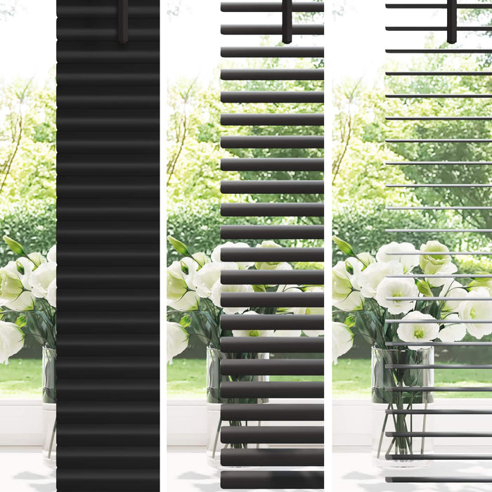 Jaluzea venetiană Manual Ajustabil Negru 150 x 40 cm PVC - WALTI WALTI