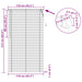 Jaluzea venetiană Manual Ajustabil Negru 213 x 110 cm PVC - WALTI WALTI
