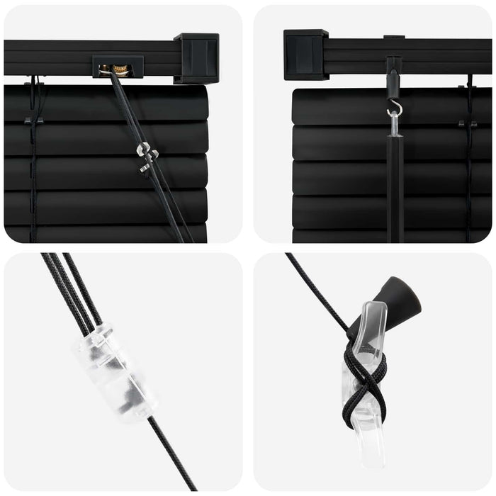 Jaluzea venetiană Manual Ajustabil Negru 213 x 120 cm PVC - WALTI WALTI