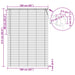 Jaluzea venetiană Manual Ajustabil Negru 213 x 160 cm PVC - WALTI WALTI