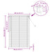 Jaluzea venetiană Manual Maro Deschis cu Model 150 x 80 cm PVC - WALTI WALTI
