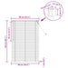 Jaluzea venetiană Manual Maro Deschis cu Model 150 x 90 cm PVC - WALTI WALTI