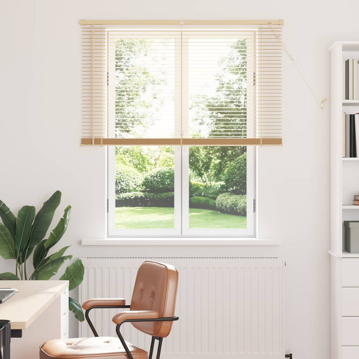 Jaluzea venetiană Manual Maro Deschis cu Model 150 x 110 cm PVC - WALTI WALTI