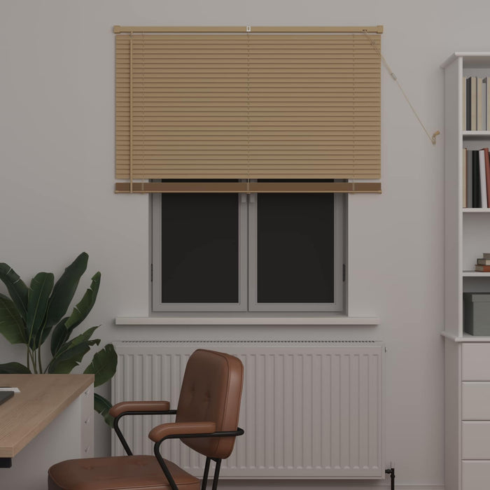 Jaluzea venetiană Manual Maro Deschis cu Model 150 x 120 cm PVC - WALTI WALTI