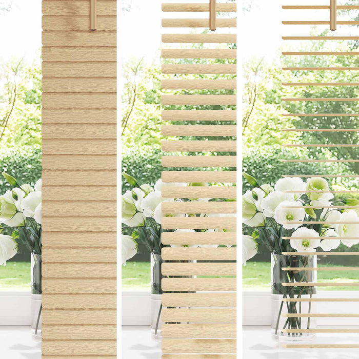 Jaluzea venetiană Manual Maro Deschis cu Model 150 x 120 cm PVC - WALTI WALTI